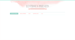 Desktop Screenshot of lustrouspresets.com